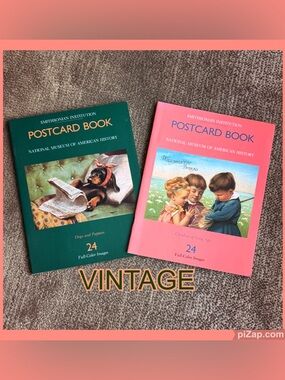🐕 Smithsonian Institution Vintage Postcard Book Sets ~ Children, Dogs & Puppies